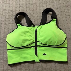 Shefit Women's Green Black Adjustable Strap Bra